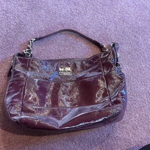 Coach Burgundy Shoulder Bag